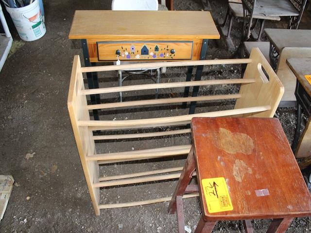 Chairs, School Desks, Stool, Rack