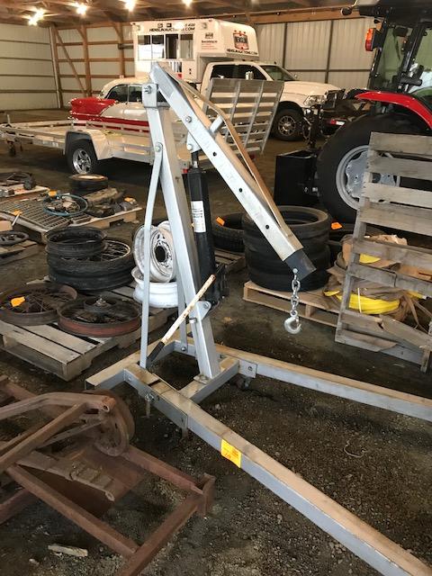 2 TON CHERRY PICKER, FOLDING, 8 TON CYLINDER