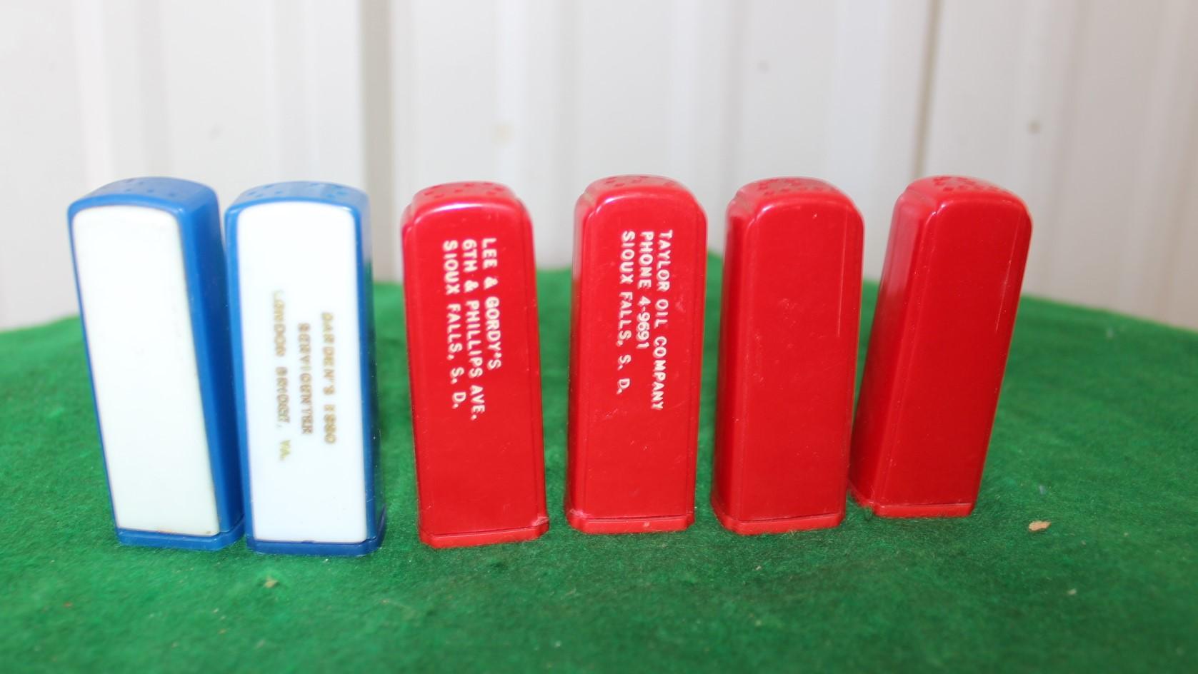 (6) Gas stamps, (2) Esso Extra, (4) Mobilgas