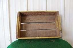 Coca Cola wooden bottle crate, Virginia MN 17.25"x11.25"