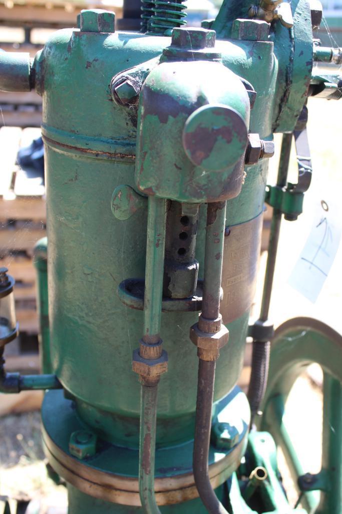 The Root & Van Dervoort 4HP Vertical Gas Engine, Mfg by Deere and Webber, Older Restoration