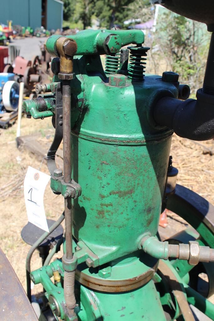 The Root & Van Dervoort 4HP Vertical Gas Engine, Mfg by Deere and Webber, Older Restoration