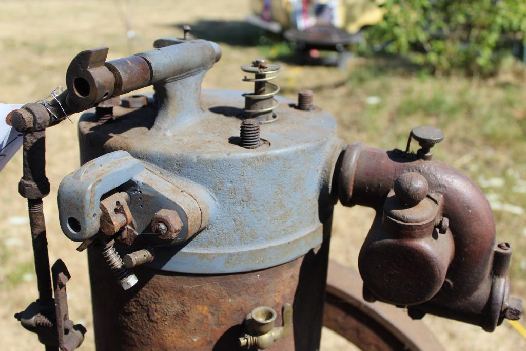 Believed to be Bates & Edmonds? Early Vertical Gas Engine Approx 3-4HP
