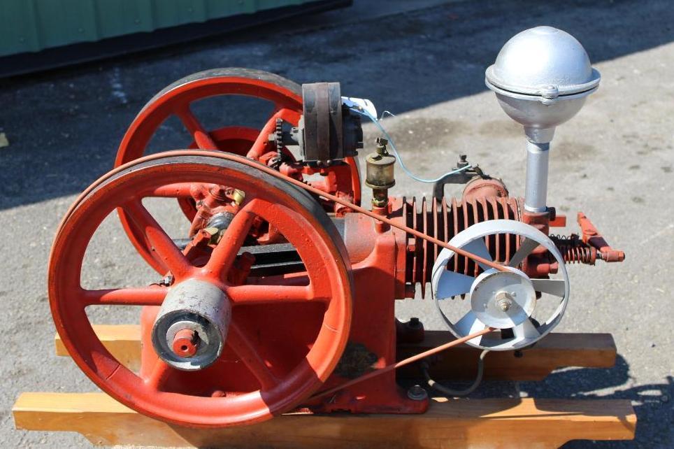 The Iowa Line "Associated Mfg" 2HP Horizontal Gas Engine, Air Cooled with Mag and Oiler