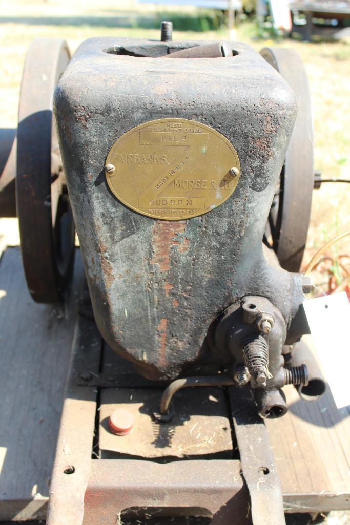 Fairbanks Morris Z 1.5HP Gas Engine, with Fuel Tank, Ignitor