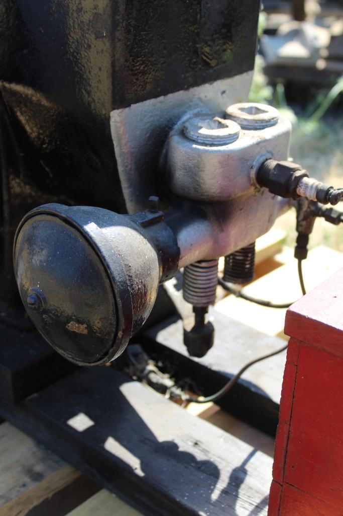 Brownwall Gas Engine, Complete and Restored, With Battery Box, Head and Block Are One Piece