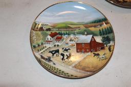 (12) Franklin Mint American Folk Art Collection plates, all different numbers