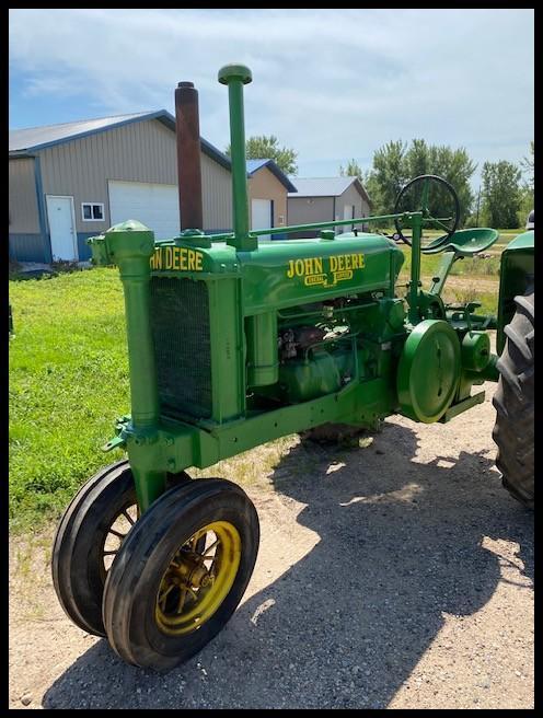 1938 JD G, NF, 13.6-38 Flat Spoke Rears, New Fronts on Round Spoke, Fenders, PTO, Rockshaft, Dual