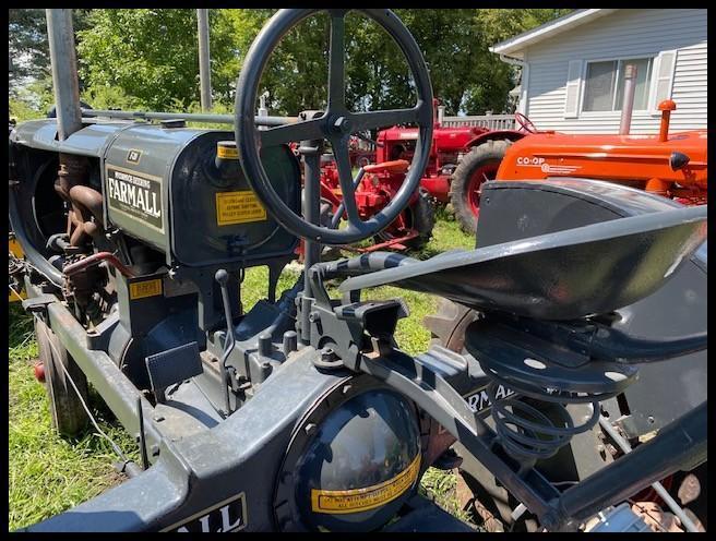 1934 Farmall F-20, Grey, 14.9-28 on Rear Flat Spoke Wheels, Round Spoke Fronts, Factory Flat Top