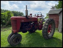 1950 Farmall M, NF, Near New 13.6-38 Rears, Rear Wheel Weights, Live Hyd, 1 Hyd, PTO, Belt Pulley,