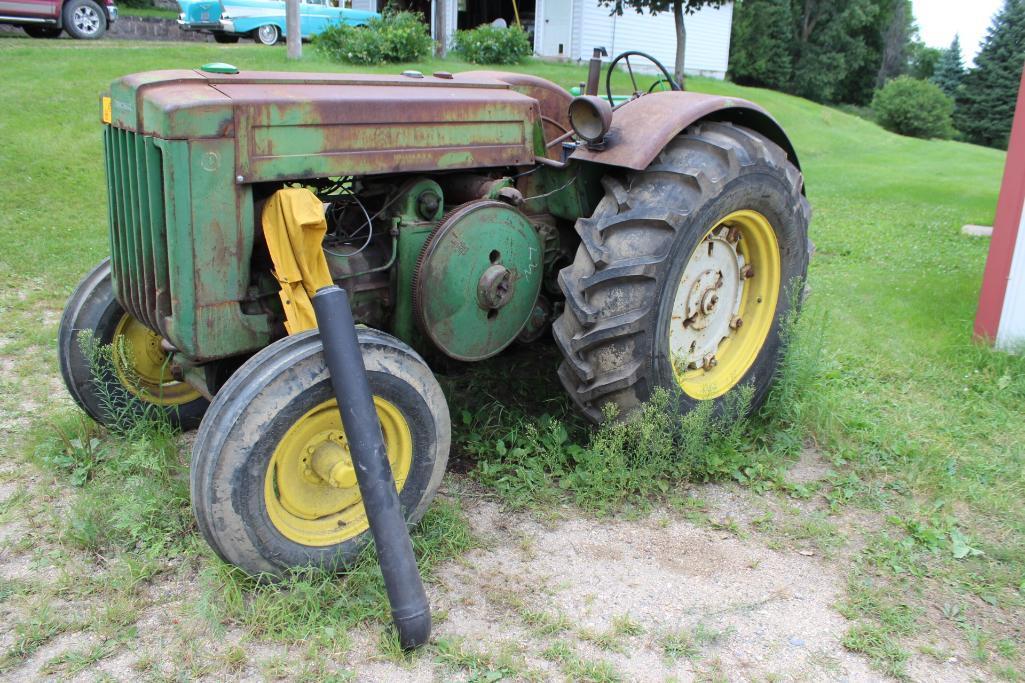 1947 JD D, 16.9-30 Rears, Electric Start, PTO, PowrTrol, All New Tires, SN- 172060