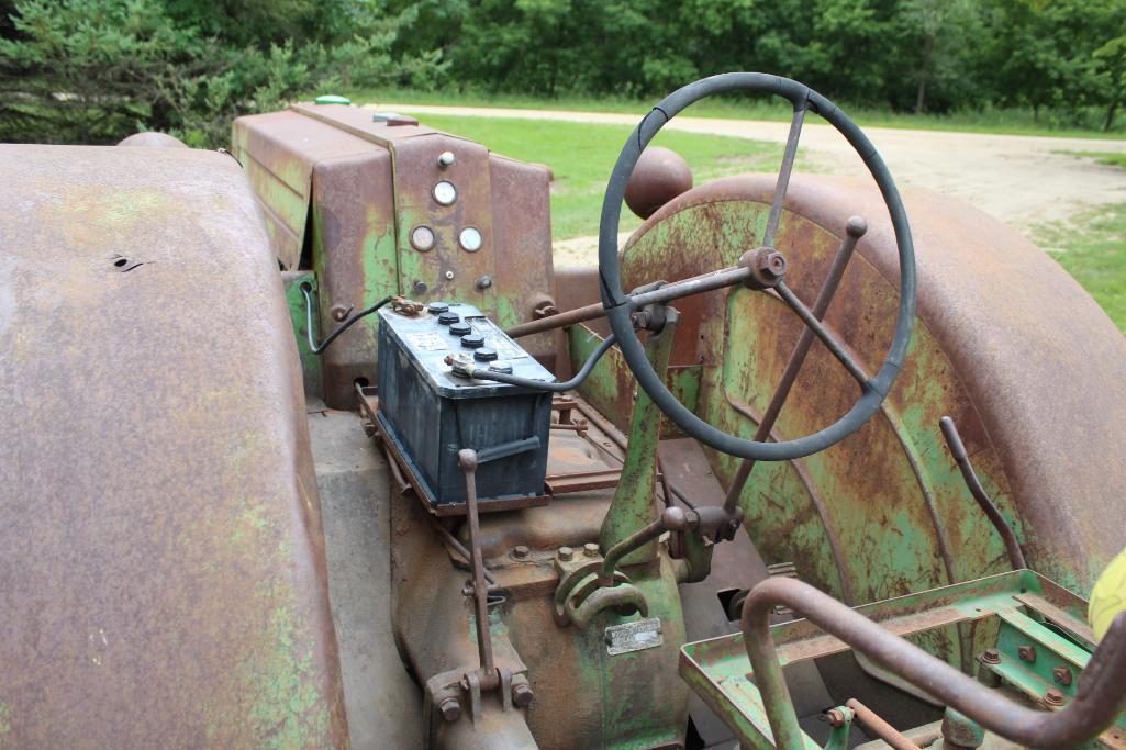 1947 JD D, 16.9-30 Rears, Electric Start, PTO, PowrTrol, All New Tires, SN- 172060