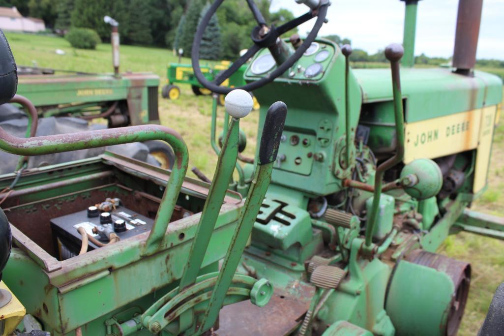 1959 JD 730 Diesel, Pony Motor, WF, Rockshaft, PowrTrol, PTO, 18.4-30 Rears, Power Steering, new