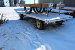 8' X 16' FLAT RACK ON JOHN DEERE RUNNING GEAR