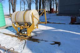 AG CHEM APPROX. 300 GALLON 3PT SPRAYER, BOOMS, HYD PUMP