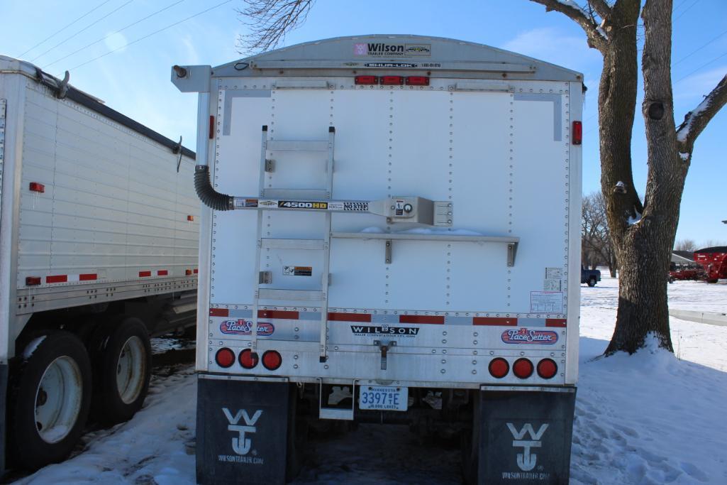 *** 2009 WILSON DWH-500 PACESETTER GRAIN TRAILER, 41' X 66" AG HOPPER, 11R22.5 ON ALUM,