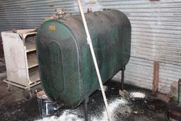 265 GALLON STEEL WASTE OIL TANK, EMPTY, TO BE SOLD AFTER THE BUILDINGS (LOT 91)