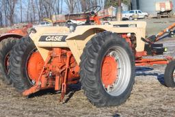 1967 CASE 930 COMFORT KING TRACTOR, DIESEL, OPEN STATION, 2 HYD, PTO, 3PT, 14.9-38'S, ROCK BOX,