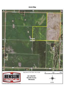 120.46 Acres of Renville County Farm Land located in Section 26, Sacred Heart Twp, Renville Co.