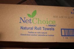 (6) CASES OF NETCHOICE NATURAL ROLL TOWELS