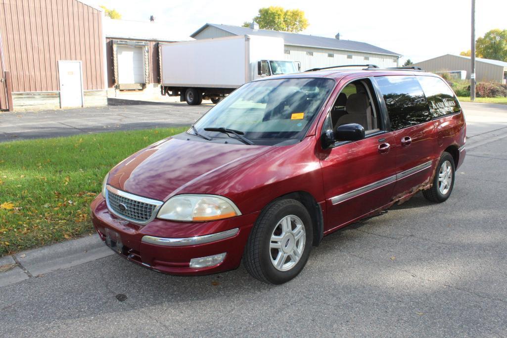 *** 2002 FORD WINDSTAR, 149,144 MILES SHOWING, 3RD ROW SEAT, NEW BATTERY, AUTOMATIC (SOME RUST)