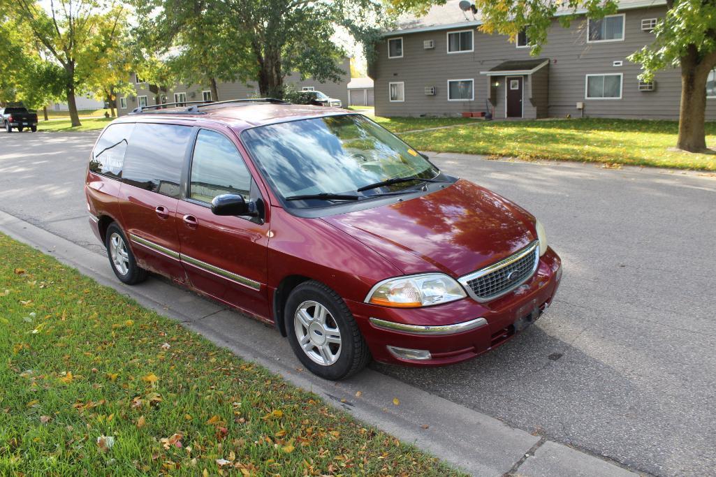 *** 2002 FORD WINDSTAR, 149,144 MILES SHOWING, 3RD ROW SEAT, NEW BATTERY, AUTOMATIC (SOME RUST)