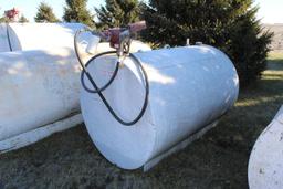 500 GALLON GAS BARREL, FILL-RITE PUMP, AUTO NOZZLE