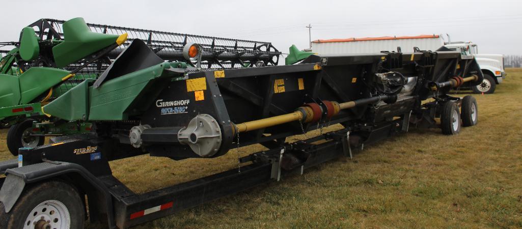 2008 GERINGHOFF RD1200/B ROTA DISC CHOPPING CORN HEAD, 12R30", GREEN POLY, HEAD SIGHT