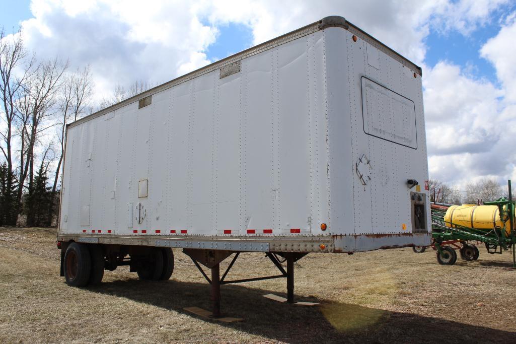 ***1988 Strick 28' Dry Van Trailer, Set Up As Water Tender Trailer, Single Axle