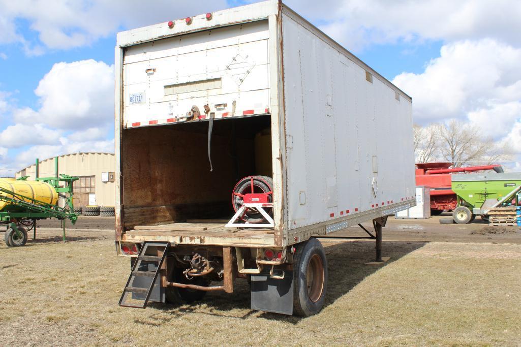 ***1988 Strick 28' Dry Van Trailer, Set Up As Water Tender Trailer, Single Axle