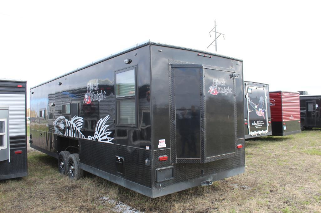 *** 2020 8'X28'V AMERICAN SURPLUS BLACK KNIGHT ICE CASTLE FISH HOUSE ON VALLEY TANDEM AXLE
