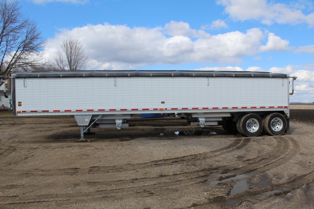 ***1999 Wilson 40' Pacesetter Ag Hopper Btm Grain Trailers DW Model 401,