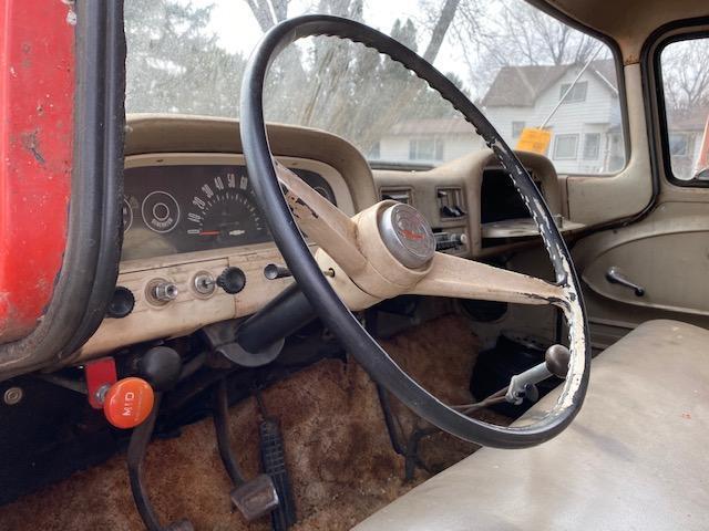 ***1962 Chevrolet C60 Single Axle Grain Truck, 12' Swift Wood Box, Hoist, In-line 6 Cyl, not running