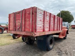 ***1962 Chevrolet C60 Single Axle Grain Truck, 12' Swift Wood Box, Hoist, In-line 6 Cyl, not running