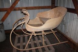 SLEIGH MADE BY ART MEHR ALBANY CUTTER SLEIGH, NOT PAINTED OR UPHOLSTERED