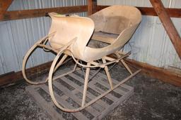 SLEIGH MADE BY ART MEHR ALBANY CUTTER SLEIGH, NOT PAINTED OR UPHOLSTERED