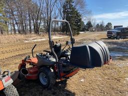 HUSQVARNA P-ZT6126 ZERO TURN LAWN MOWER, 61" DECK, POWER BAGGER, 26 HP, ROLLBAR, (2) FRONT WEIGHTS,