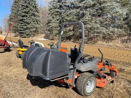 HUSQVARNA P-ZT6126 ZERO TURN LAWN MOWER, 61" DECK, POWER BAGGER, 26 HP, ROLLBAR, (2) FRONT WEIGHTS,