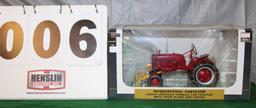 1/16 FARMALL CUB WITH SNOWBLADE AND CHAINS, HIGHLY DETAILED, CLASSIC SERIES, BOX HAS WEAR