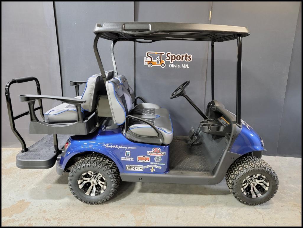 2015 RXV Chassis Refurbished in 2021: EZ GO Valor Gas EX1 Golf Cart with Custom Embroidered St.