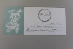 $50 gift certificate to 212 Hub, Renville, Donated by 212 Hub Nutrition, (6) coffee cup set