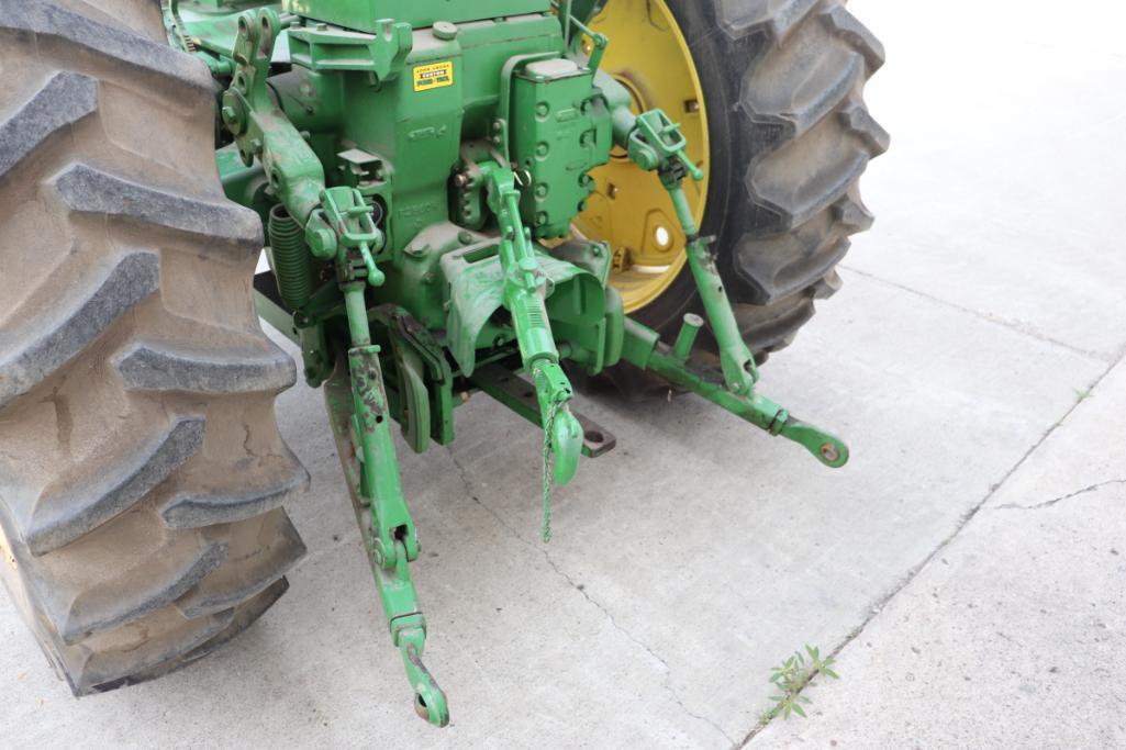 JD 720 Gas, NF, Power Steering, 15.5-38 Tires Firestone Deep Tread, PTO,