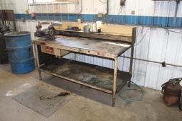 30" x 70" Steel Workbench with Delta Grinder