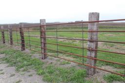 (4) APPROX 20' & (1) 17' SECTIONS OF ENDLESS FENCING,