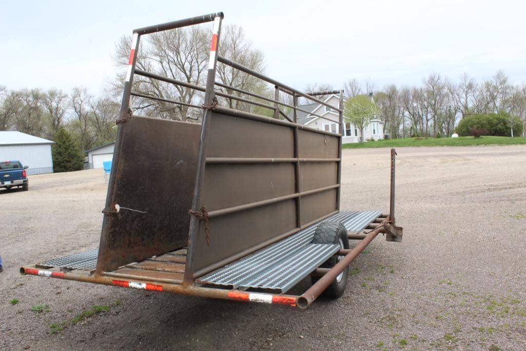 BZ WELDING METAL LOADING SHUTTE ON TRANSPORT, SIDE GATE ACCESS, CAT WALK