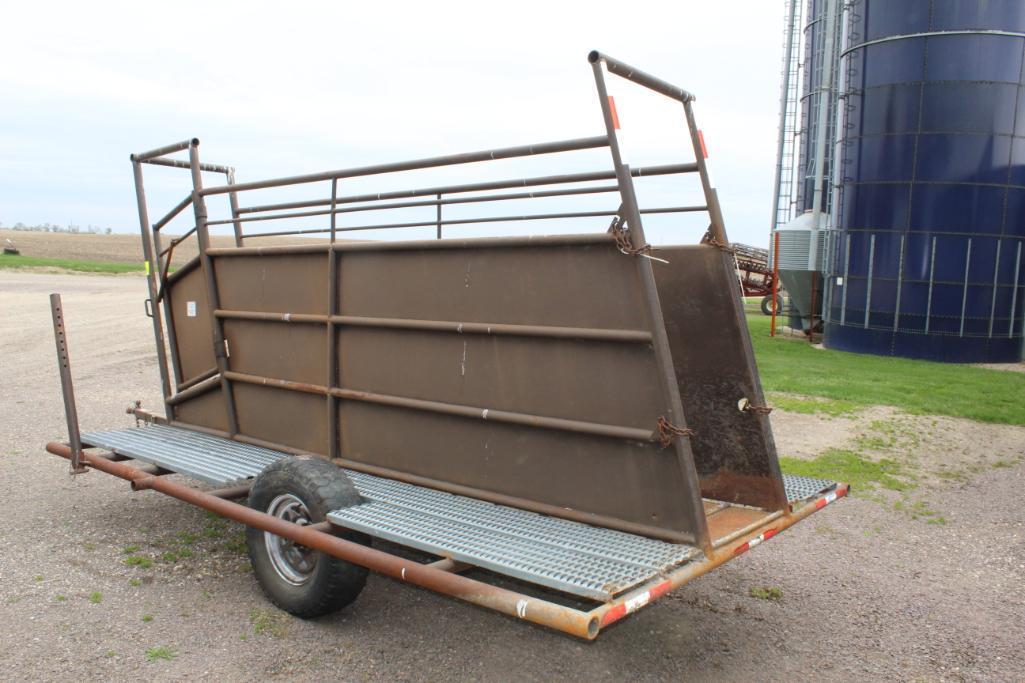 BZ WELDING METAL LOADING SHUTTE ON TRANSPORT, SIDE GATE ACCESS, CAT WALK