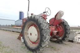 1947 FARMALL M, NF, FENDERS, 12 VOLT, ELECTRONIC IGNITION, PTO, PULLEY, CEMENT WHEEL WEIGHTS,