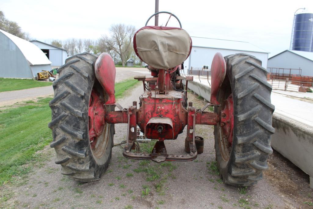 1947 FARMALL M, NF, FENDERS, 12 VOLT, ELECTRONIC IGNITION, PTO, PULLEY, CEMENT WHEEL WEIGHTS,