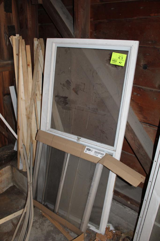 VARIETY OF WINDOWS AND SCREENS, USED