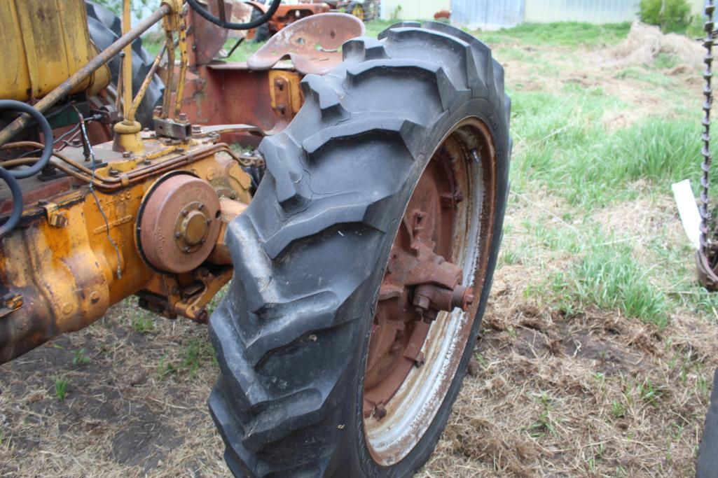 MINNEAPOLIS MOLINE Z, GAS, NF, SINGLE HYD, PTO, PULLEY, 12.4-38'S, SOLD WITH BUZZ SAW, RUNS